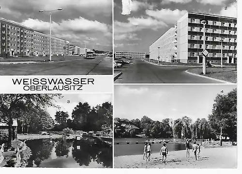 Ansichtskarte Weisswasser Oberlausitz - gelaufen 1979