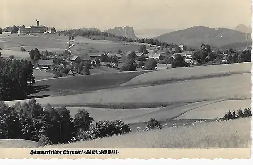 Ansichtskarte Sächsische Schweiz - gelaufen 1957