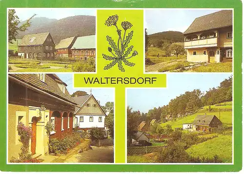 Ansichtskarte Waltersdorf (Kr. Zittau) Staatlich anerkannter Erholungsort  - gelaufen