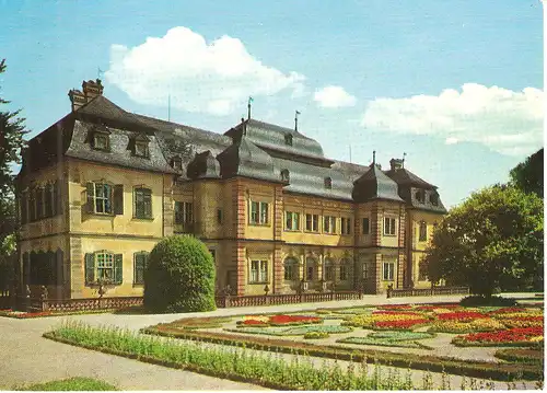 Ansichtskarte Schloß Veitshöchheim bei Würzburg - gelaufen 1972