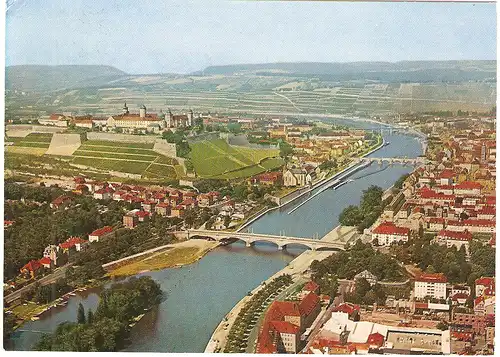 Ansichtskarte Würzburg am Main - gelaufen 1972