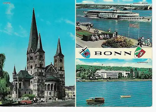 Ansichtskarte Bonn am Rhein - gelaufen 1978