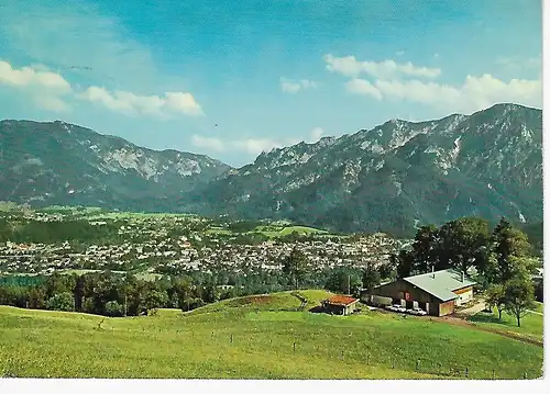 Ansichtskarte Weltkurort Bad Reichenhall mit Untersberg und Predigtstuhl - gelaufen 1971