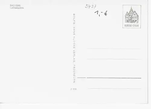 Ansichtskarte Bad Ems - Lahnabwärts - nicht gelaufen
