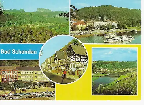 Ansichtskarte Bad Schandau (Kr. Pirna) - Sächsische Schweiz - nicht gelaufen 