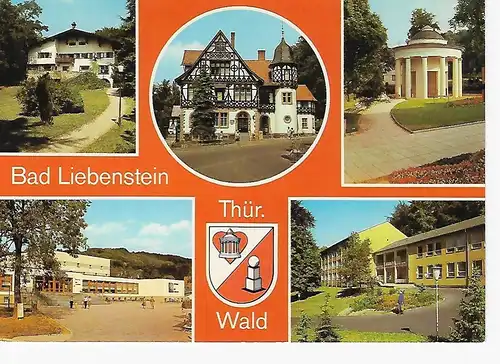 Ansichtskarte Bad Liebenstein -  nicht gelaufen 1986