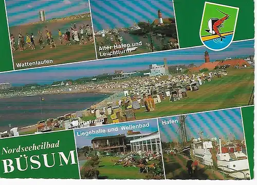 Ansichtskarte Nordseeheilbad Büsum - gelaufen 1995