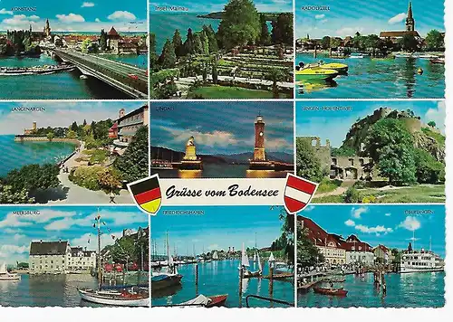 Ansichtskarte Grüsse vom Bodensee - gelaufen 1988