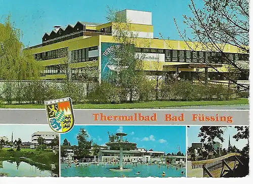 Ansichtskarte Bad Füssing - Thermalbad - gelaufen 1978