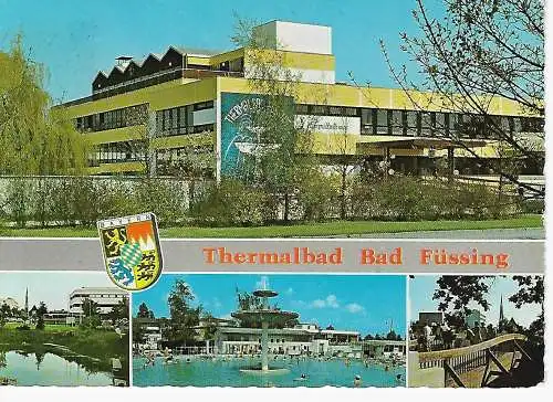 Ansichtskarte Bad Füssing - Thermalbad - gelaufen 1978