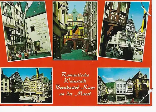 Ansichtskarte Romantische Weinstadt Bernkastel-Kues an der Mosel - nicht gelaufen