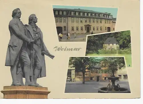 Ansichtskarte Weimar - gelaufen 1967