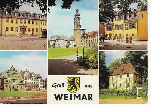 Ansichtskarte Weimar - gelaufen 1988