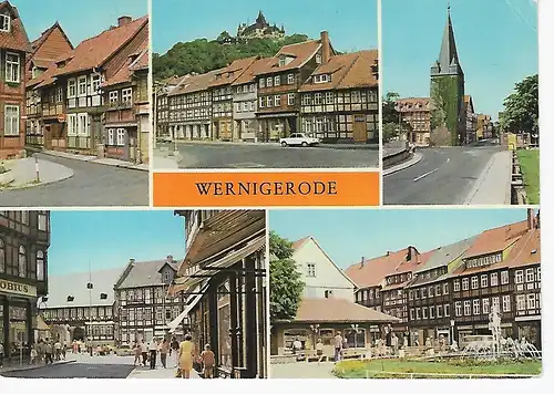Ansichtskarte Wernigerode (Harz) - gelaufen 1982