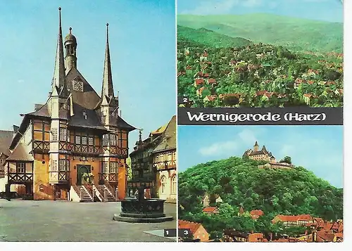 Ansichtskarte Wernigerode (Harz) - gelaufen