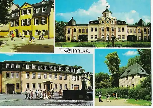 Ansichtskarte Dichterstadt Weimar - gelaufen 