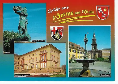 Ansichtskarte Worms am Rhein - nicht gelaufen