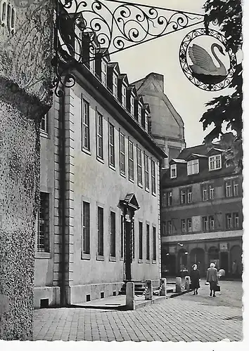 Ansichtskarte Weimar - Goethehaus - gelaufen 