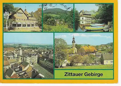 Ansichtskarte Zittauer Gebirge (Kr. Zittau) - gelaufen 1990