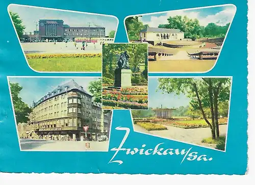 Ansichtskarte Zwickau / Sa. - gelaufen 