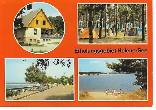 Ansichtskarte Erholungsgebiet Helene-See - Frankfurt (Oder)  - beschrieben