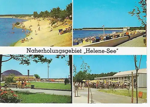 Ansichtskarte Naherholungsgebiet Helene-See - Frankfurt (Oder)  - gelaufen 1980