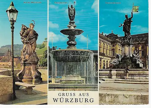 Ansichtskarte Würzburg am Main - nicht gelaufen 