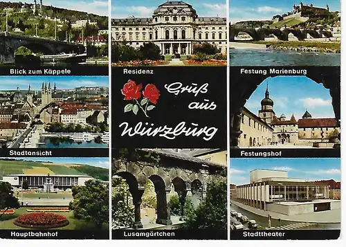 Ansichtskarte Würzburg am Main - nicht gelaufen 
