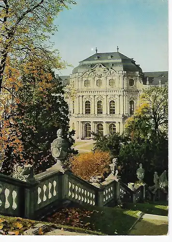Ansichtskarte Würzburg am Main - Der Mittelbau der Residenz - nicht gelaufen 