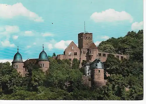 Ansichtskarte Burg Wertheim am Main - gelaufen 1968