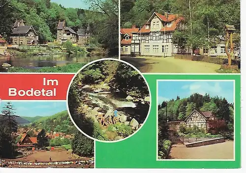Ansichtskarte Im Bodetal - gelaufen 1982