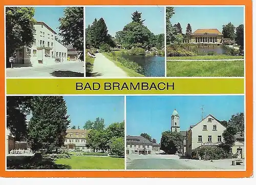 Ansichtskarte Bad Brambach / Vogtl.  - gelaufen 1988