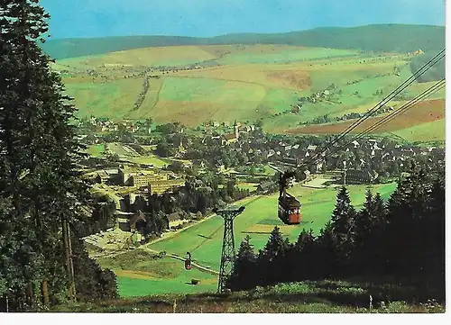 Ansichtskarte Sommer- und Winterkurort Oberwiesenthal / Erzgeb. - gelaufen 