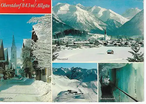 Ansichtskarte Oberstdorf - gelaufen 1978