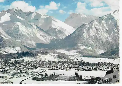 Ansichtskarte Oberstdorf - gelaufen 1967