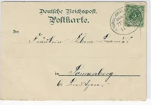 Ansichtskarte Jena - gelaufen 1900