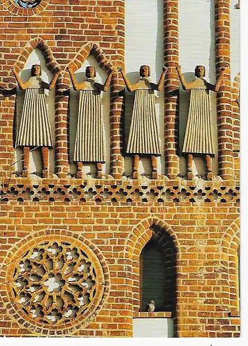 Ansichtskarte Neubrandenburg - Adorantinnen / Neues Tor 15. Jh. - beschrieben 1993