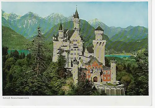 Ansichtskarte Königsschloß Neuschwanstein - nicht gelaufen