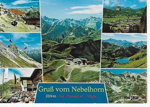 Ansichtskarte Nebelhorn bei Oberstdorf - Allgäu - nicht gelaufen