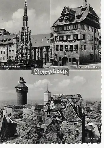 Ansichtskarte Nürnberg - gelaufen 1965