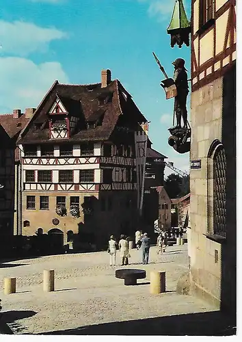 Ansichtskarte Nürnberg  -Albrecht-Dürer-Haus - gelaufen 1974