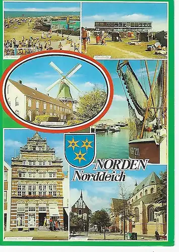 Ansichtskarte Norden Norddeich - gelaufen 1993