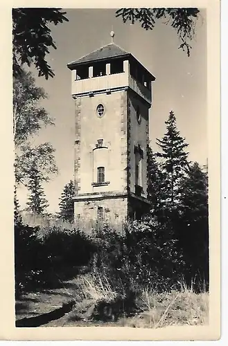 Ansichtskarte Bergwirtschaft Bieleboh (Oberlausitz) - Aussichtsturm - gelaufen