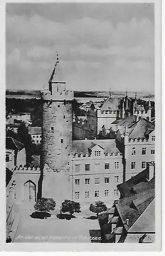Ansichtskarte An der alten Kaserne in Bautzen - beschrieben