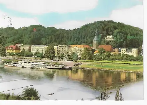 Ansichtskarte Bad Schandau (Kr. Pirna) - Sächsische Schweiz - gelaufen 