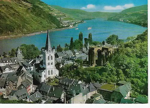 Ansichtskarte Bacharach / Rhein - Peterskirche und Wernerkapelle - gelaufen