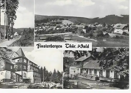 Ansichtskarte Finsterbergen Thür. Wald - gelaufen 1974