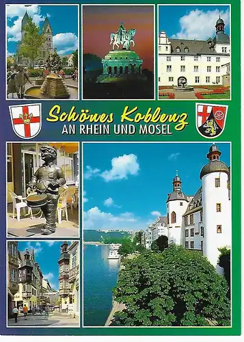 Ansichtskarte Koblenz an Rhein und Mosel - nicht gelaufen