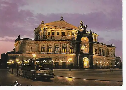 Ansichtskarte Dresden Opernhaus - gelaufen 1989