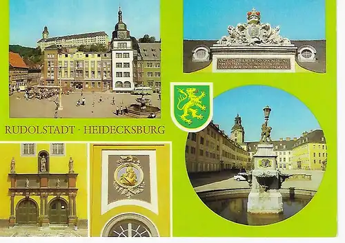 Ansichtskarte Rudolstadt - Heidecksburg - nicht gelaufen 